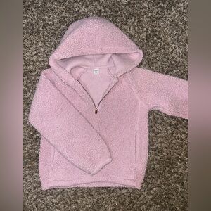Old Navy purple Sherpa quarter zip. Girls size medium (8).